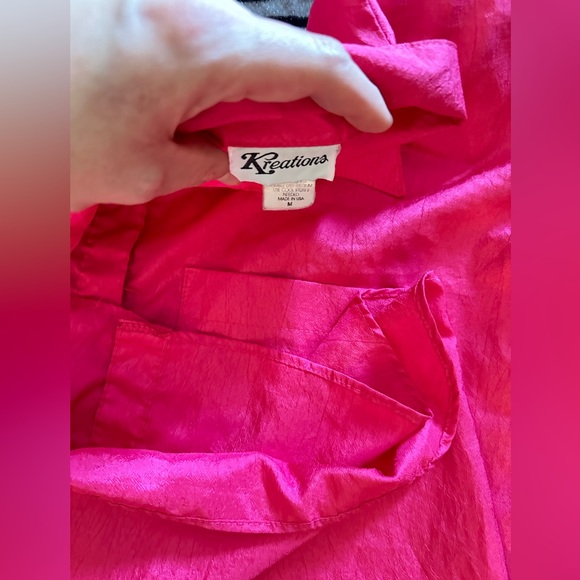 Women’s kreations pink satin top - Picture 4 of 5